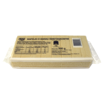 Skawa Wafelki o smaku śmietankowym 500 g