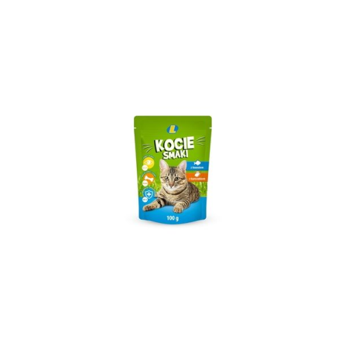 Karma Dla Kota Saszetka Łosoś-Kurczak Lewiatan 100G